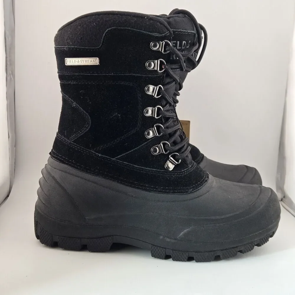 Field & Stream 200g 3M Thinsulate Water Resistant Pac Boots youth sz 3 black NWT